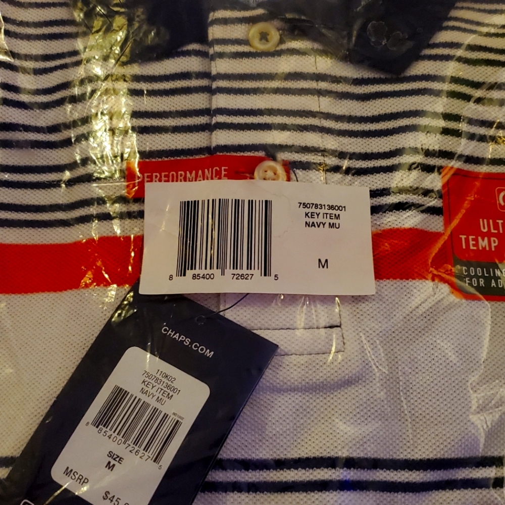 Brand new men's Chaps polo size m